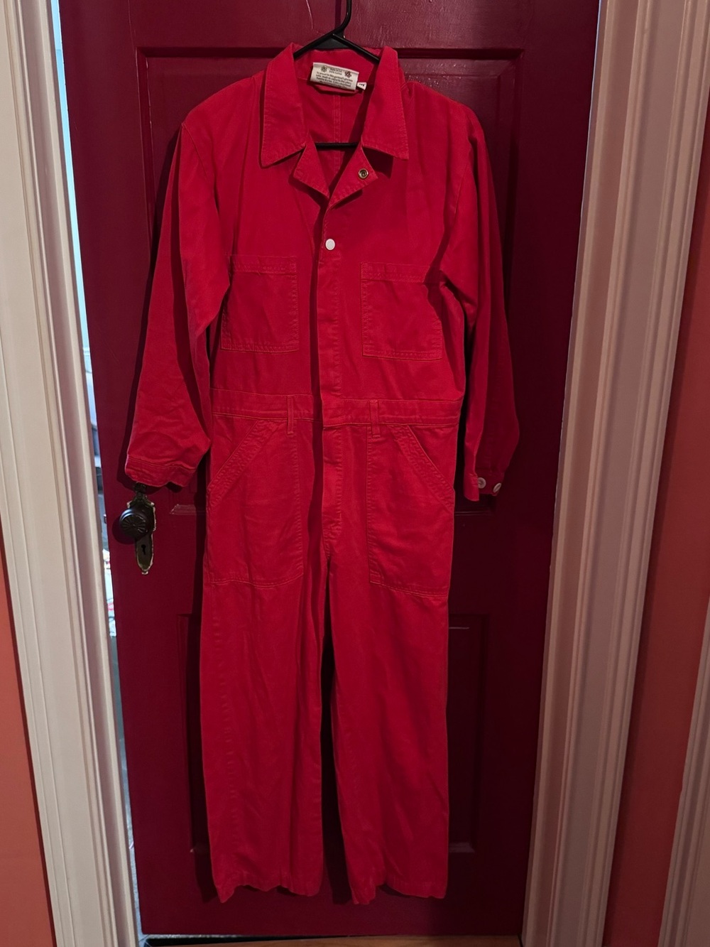 Big bud press mustang red jumpsuit size medium